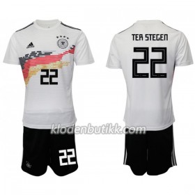 Tyskland Keeper TER STEGEN 22 Barn Hjemmedraktsett 2019 Kortermet (+ Korte bukser)